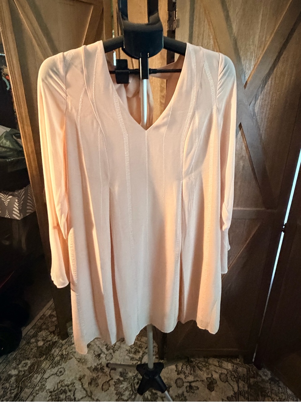BCBGeneration Peach V-Neck Dress